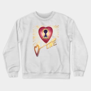 heart lock Crewneck Sweatshirt
